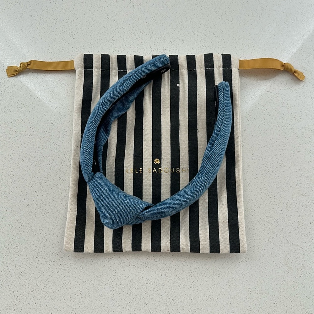 Like New Lele Sadoughi Denim Headband